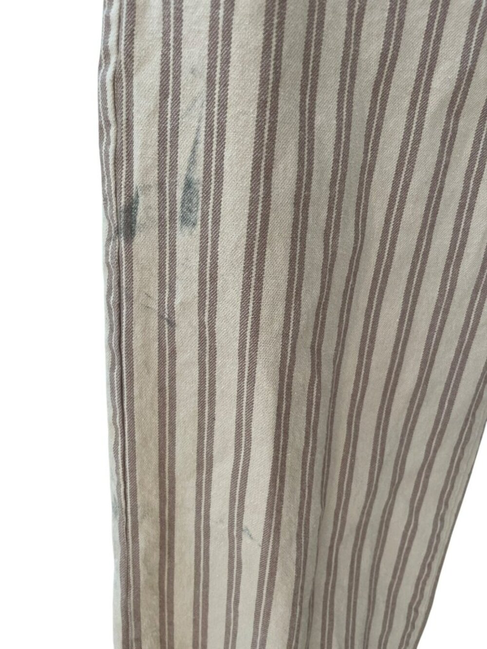 Faherty Twill Tide Slim Straight Pants Ebb-Pebble Shore Stripe Cotton Wmns Sz 29 - Picture 9 of 15